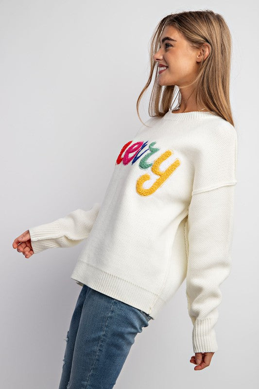 Merry Holiday Knit Sweater